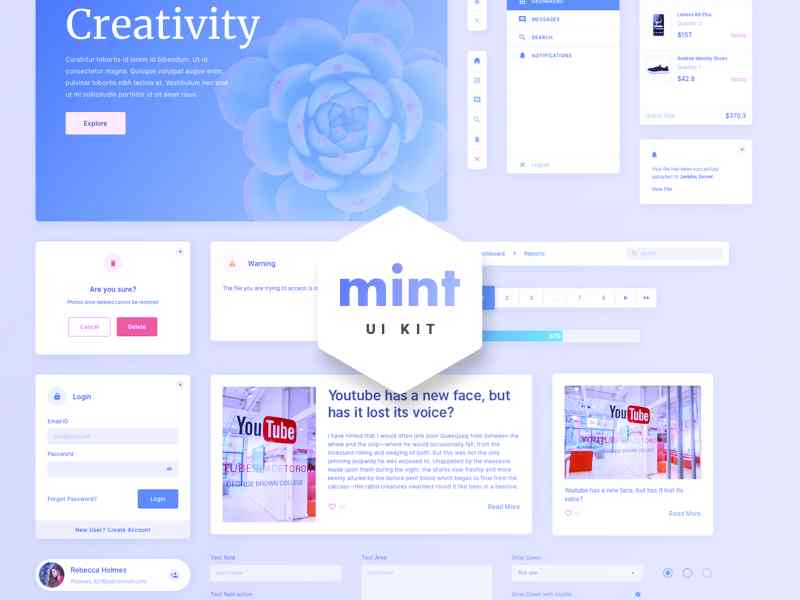 Mint-Free Sketch Web UI Kit