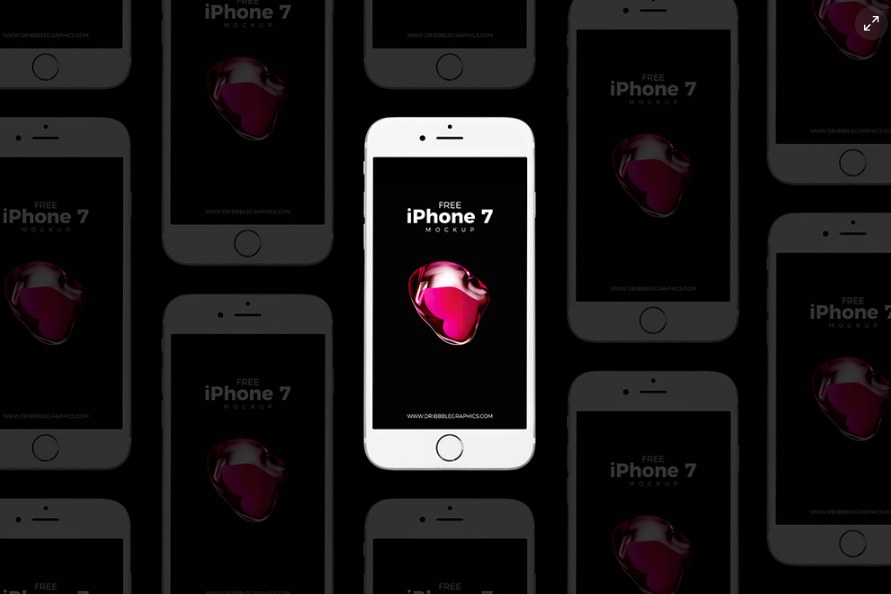 Free iPhone 7 Mockup PSD For Presentation