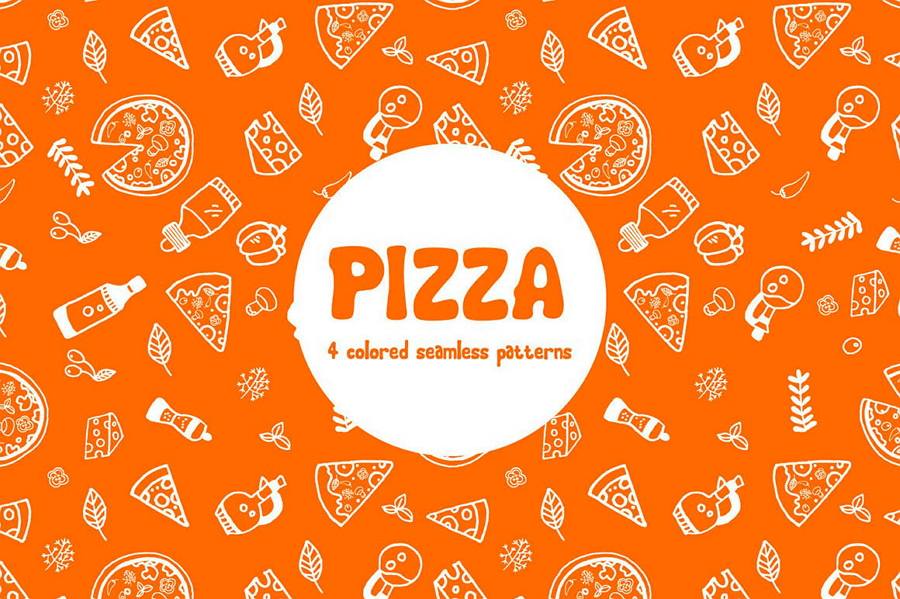 Pizza Vector Seamless Free Pattern