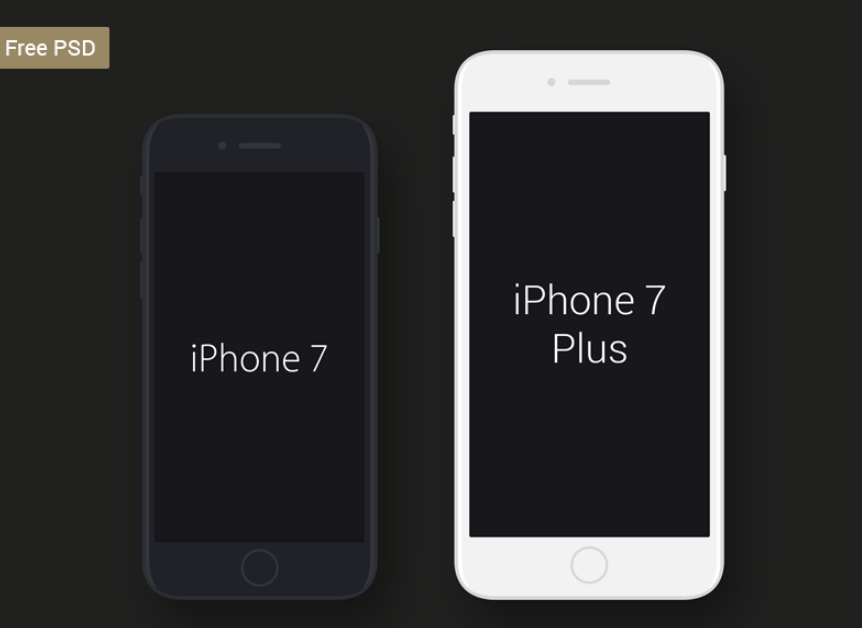 Free iPhone 7 & iPhone 7 Plus Mockup