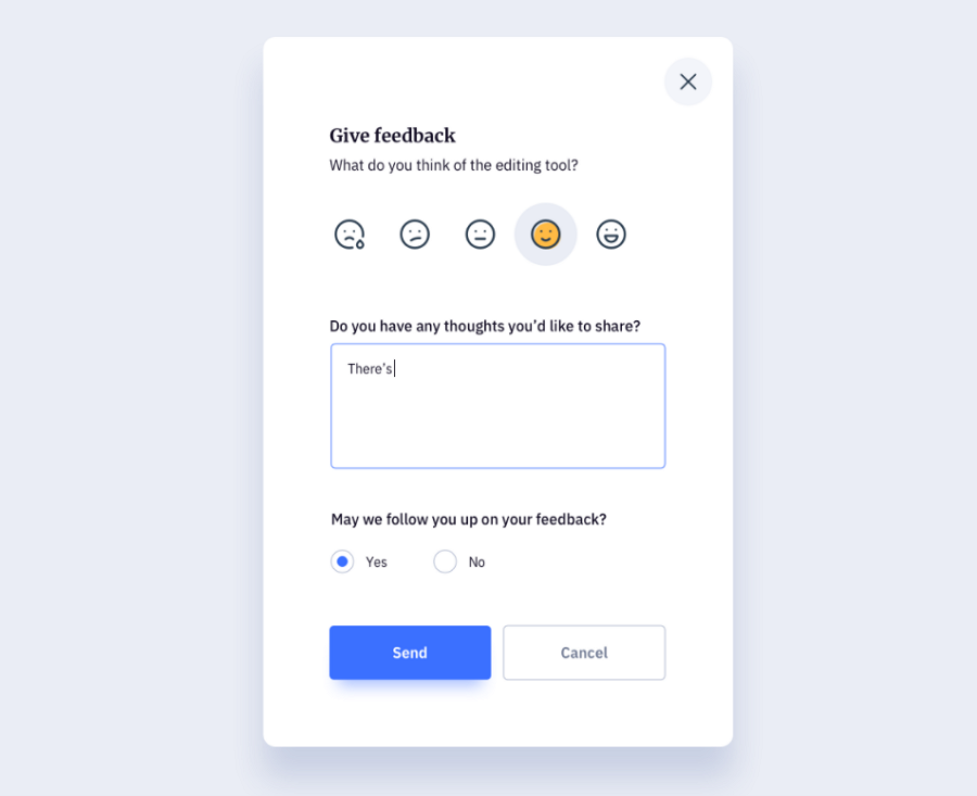 Feedback Modal