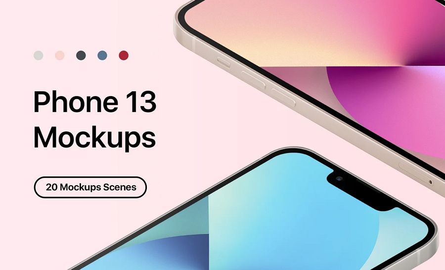 iPhone 13 20 Mockups Scenes