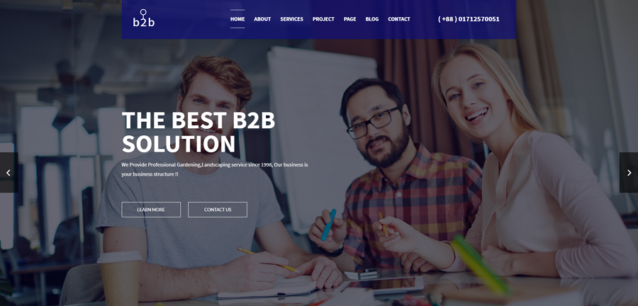 HTML5 B2B Website Template