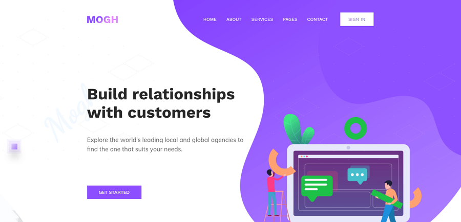 Mogh Creative Agency HTML Template