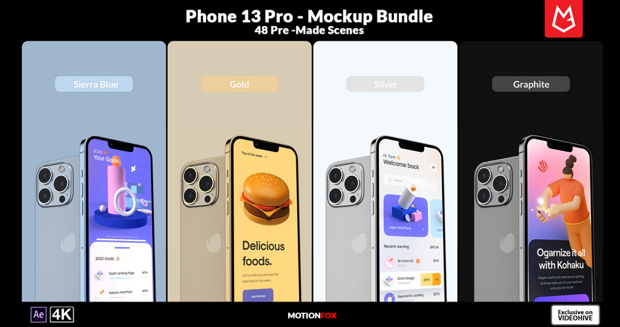 iPhone 13 Mockup Bundle