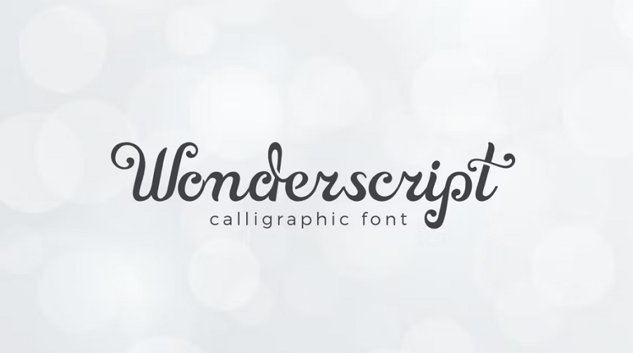 Wonderscript Calligraphic Font