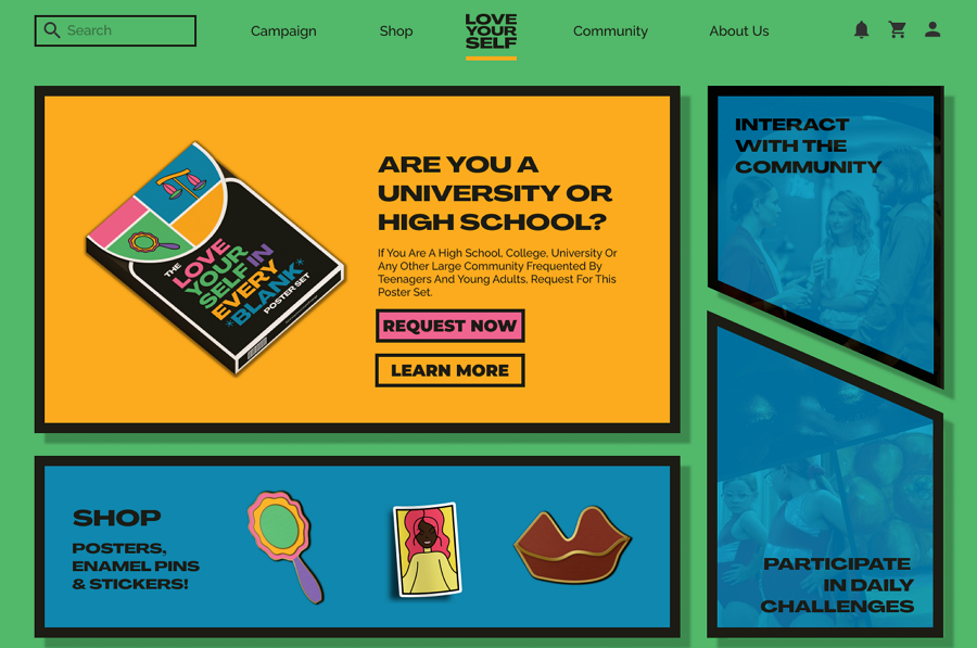 Love Yourself Org website design