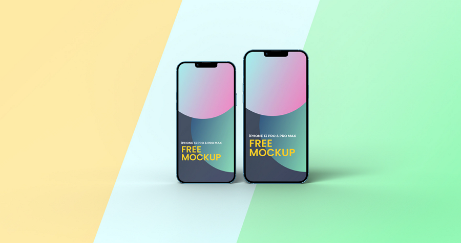 Free iPhone Pro & Pro Max Mockup