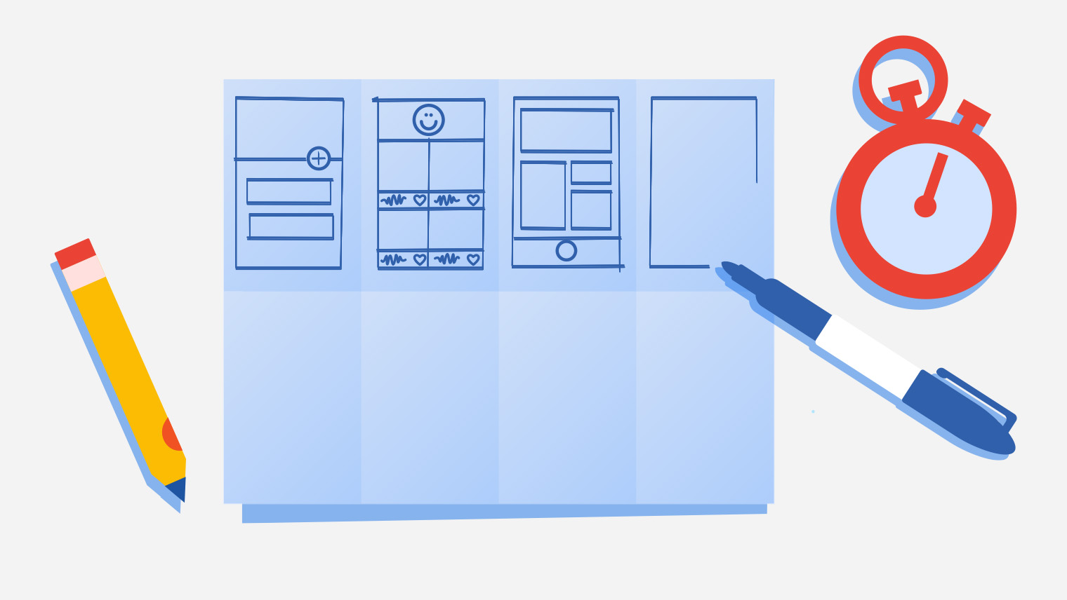 Crazy 8s wireframe exercise